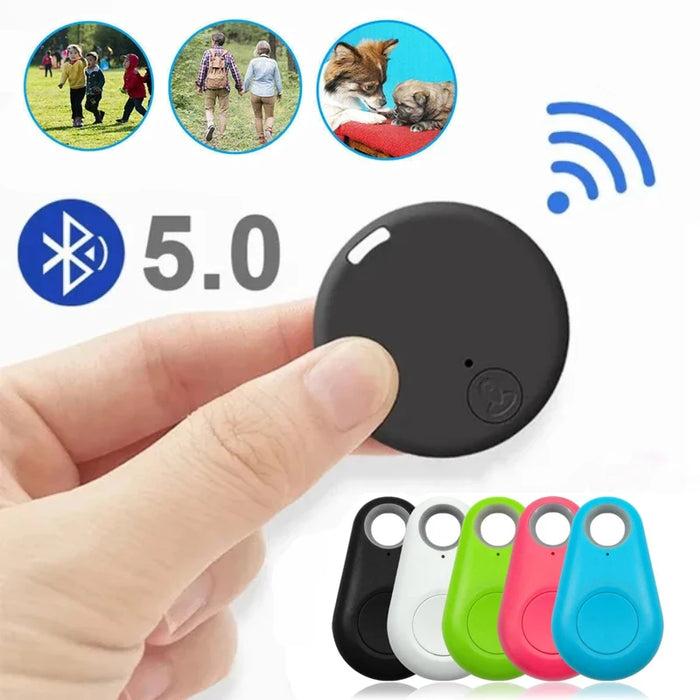 Mini GPS Mobile Bluetooth 5.0 Tracker dispositivo Anti-smarrimento dispositivo Anti-smarrimento rotondo Pet Kids Bag Wallet Tracking Smart Finder Locator