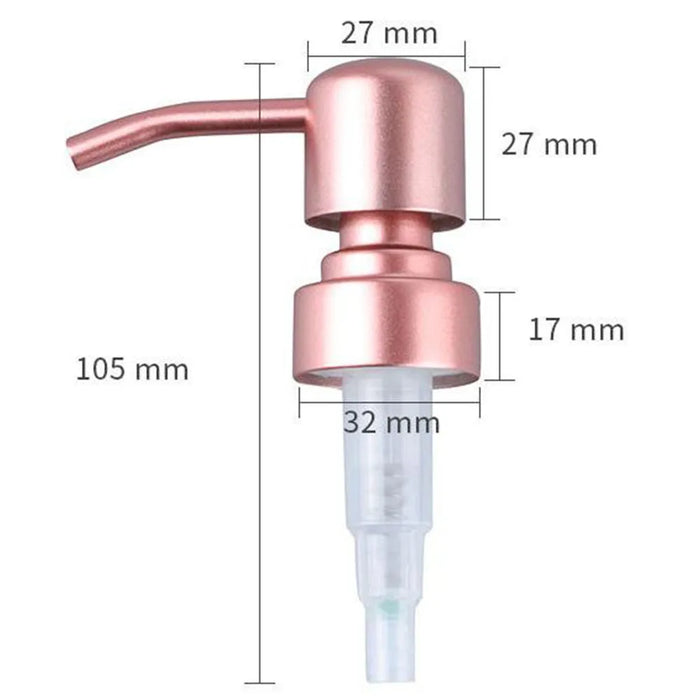 1 pz 304 testa della pompa in acciaio inox per vasetti fai da te bottiglie sapone lozione Dispenser pompa per pompe liquide Standard 28 400 Thread Home