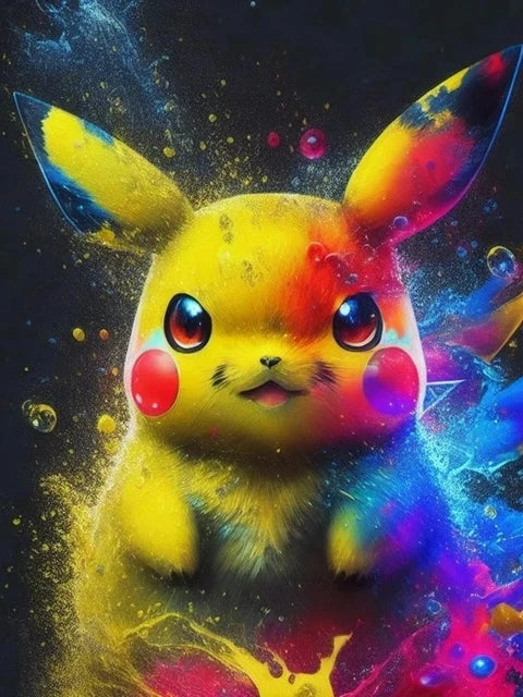 Simpatico gioco Pokemon Pikachu pittura artistica con diamanti simpatico ratto animale domestico trapani completi mosaico punto croce fai da te artigianato decorazioni per la casa regalo