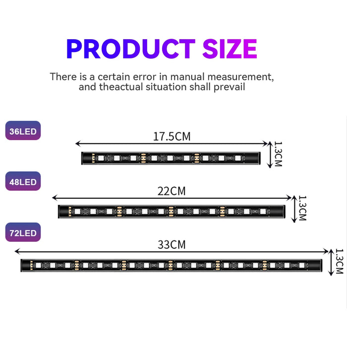 Lampade Decorative per interni Auto strisce lampada per atmosfera luce fredda cruscotto decorativo Console Auto LED luci ambientali lampade per feste