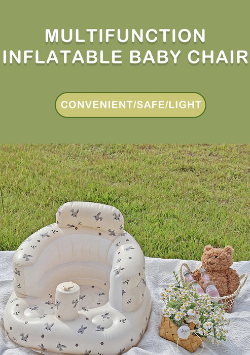 Infantile brillante bambino divano gonfiabile bambini Puff sedie da bagno portatili PVC multifunzionale sedile pratica seduta sgabello da bagno