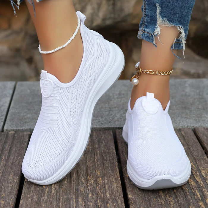 2024 New Fashion Mesh Shoes scarpe da donna Mesh scarpe sportive appartamenti traspiranti Sneakers Casual con suola morbida