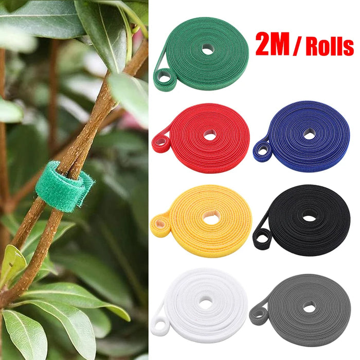 3 rotoli di spago da giardino verde fascette per piante fasciatura per piante in Nylon anello per gancio da giardino supporto per avvolgimento di canna di bambù accessori da giardino