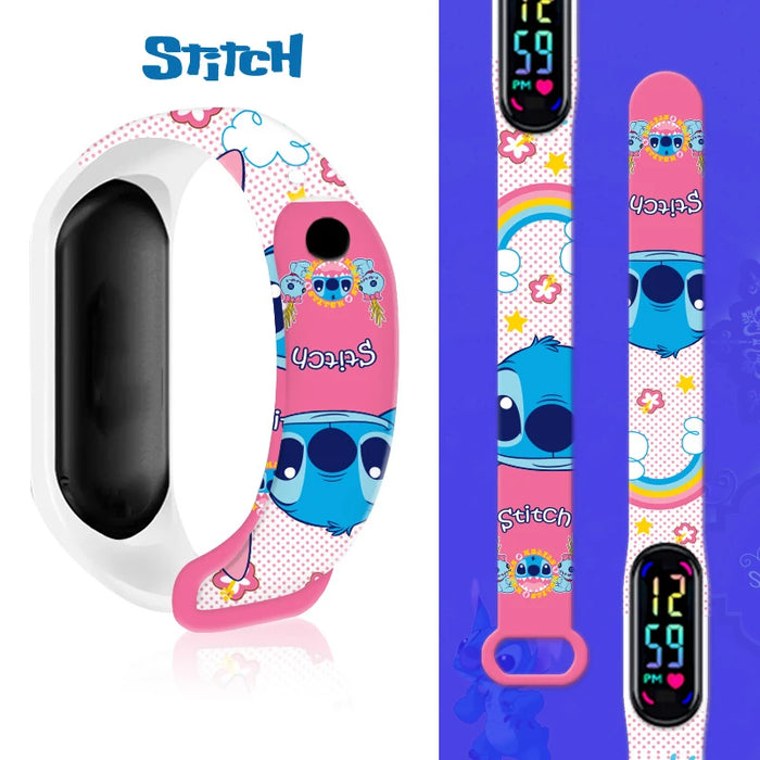 Pokemon Fire Dragon Kabi Beast Mew Two Miao Frog Seed orologio da polso per bambini LED Touch orologio impermeabile sport regali di natale