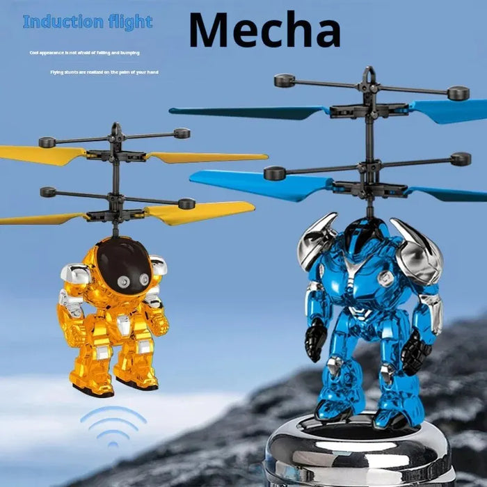 Intelligent Sensing Aircraft Mech Warrior Flying Robot luminescente Suspension Gesture Sensing Flying Ball