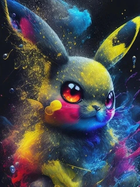 Simpatico gioco Pokemon Pikachu pittura artistica con diamanti simpatico ratto animale domestico trapani completi mosaico punto croce fai da te artigianato decorazioni per la casa regalo