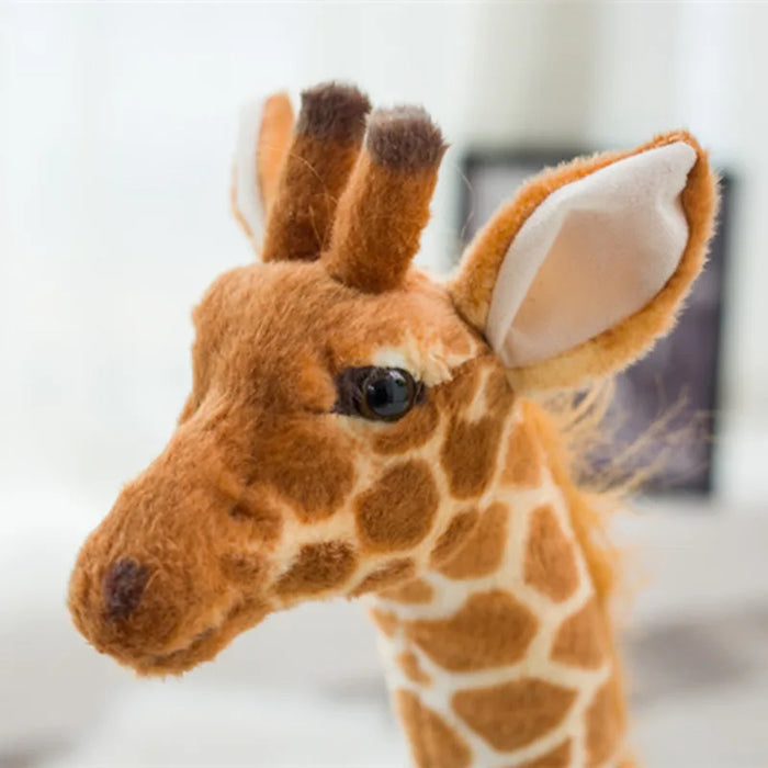 Enorme vita reale giraffa giocattoli di peluche bambole di peluche carine simulazione morbida bambola giraffa regalo di compleanno giocattolo per bambini arredamento camera da letto