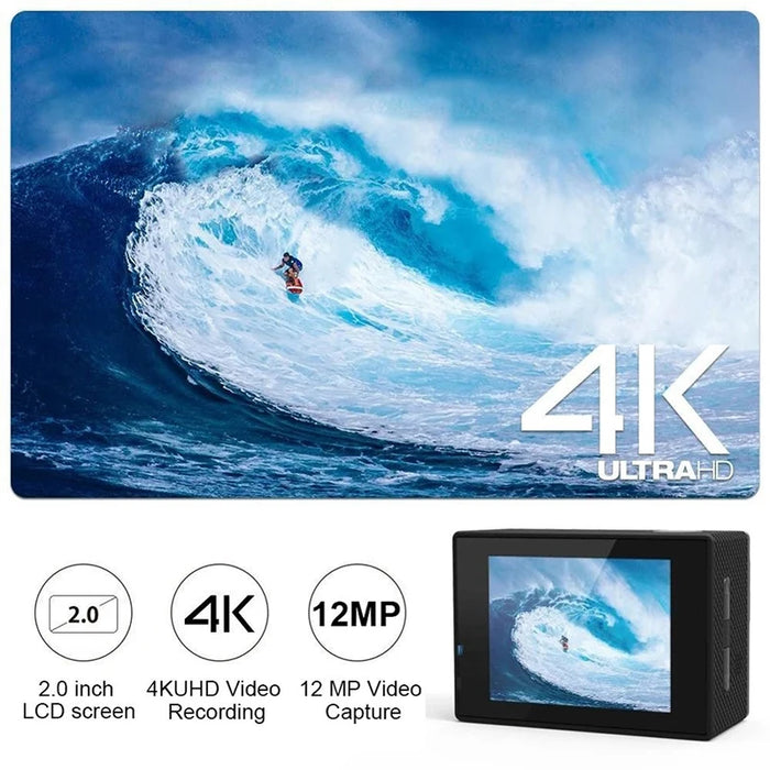 Action Camera Ultra HD 4K/30fps WiFi 2.0 pollici 170D casco impermeabile subacqueo telecamere di registrazione Video Sport Cam