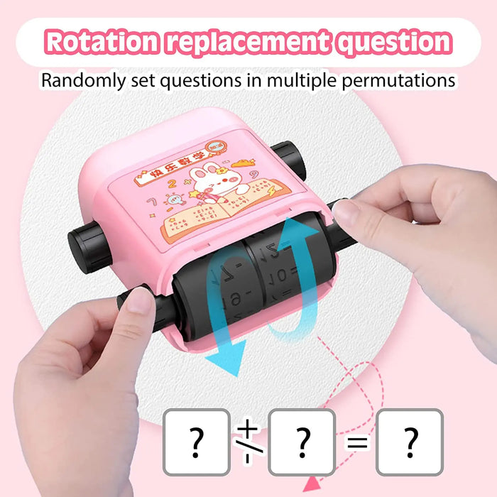 Math Stamp Roller addizione sottrazione divisione di propagazione pratica operazione matematica forniture per l'insegnamento del timbro matematico