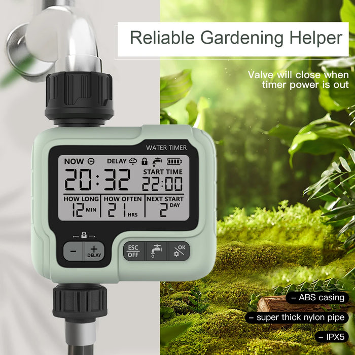 HCT-322 Timer automatico dell'acqua macchina per l'irrigazione digitale da giardino irrigatore intelligente utilizzato all'aperto per risparmiare acqua e tempo