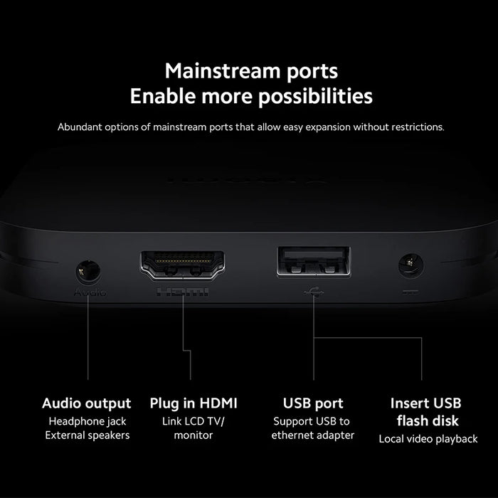 Versione globale Xiaomi Mi TV Box S 2nd Gen 4K Ultra HD BT5.2 2GB 8GB Google TV Google Assistant Smart TV Box