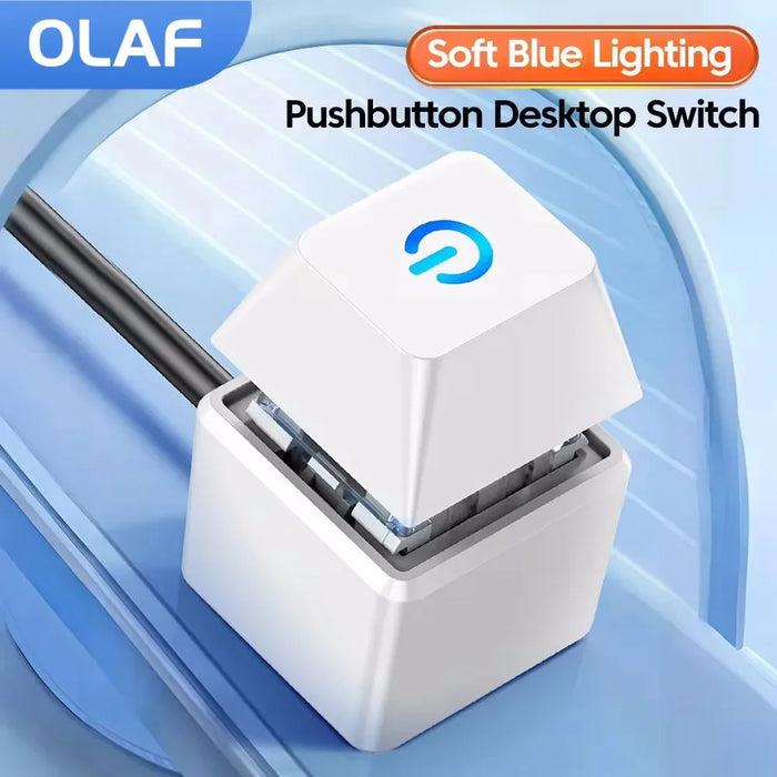 OLAF Computer Desktop Switch 1.8m LED Light PC scheda madre avviamento esterno cavo di prolunga pulsante On/Off per l'home Office