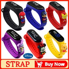 Pokemon Fire Dragon Kabi Beast Mew Two Miao Frog Seed orologio da polso per bambini LED Touch orologio impermeabile sport regali di natale