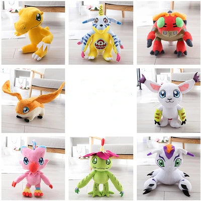 33cm Cute Anime Digimon Adventure Agumon Patamon Tailmon Gomamon Piyomon Gabumon Tentomon Palmon Action Figure peluche Doll