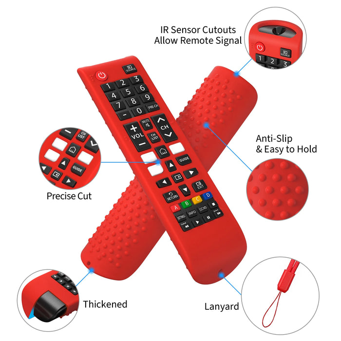 Custodia protettiva in Silicone custodia per telecomando antiscivolo custodia per telecomando TV antiurto per telecomando Samsung Smart TV BN59-01315A 01315B