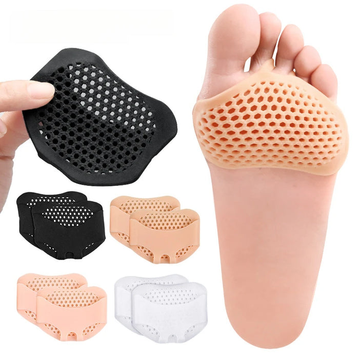 Cuscinetti per avampiede in Gel a nido d'ape Pad per scarpe in Silicone per le donne solette per tacchi inserti per alleviare il dolore del piede cuscini per la cura della bolla del piede