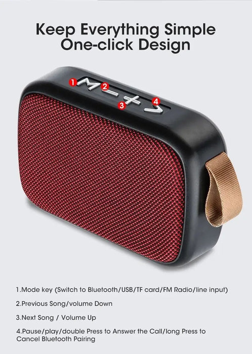 Nuovo altoparlante Bluetooth Wireless Subwoofer portatile da esterno Mini altoparlante Home Cloth Card Speaker