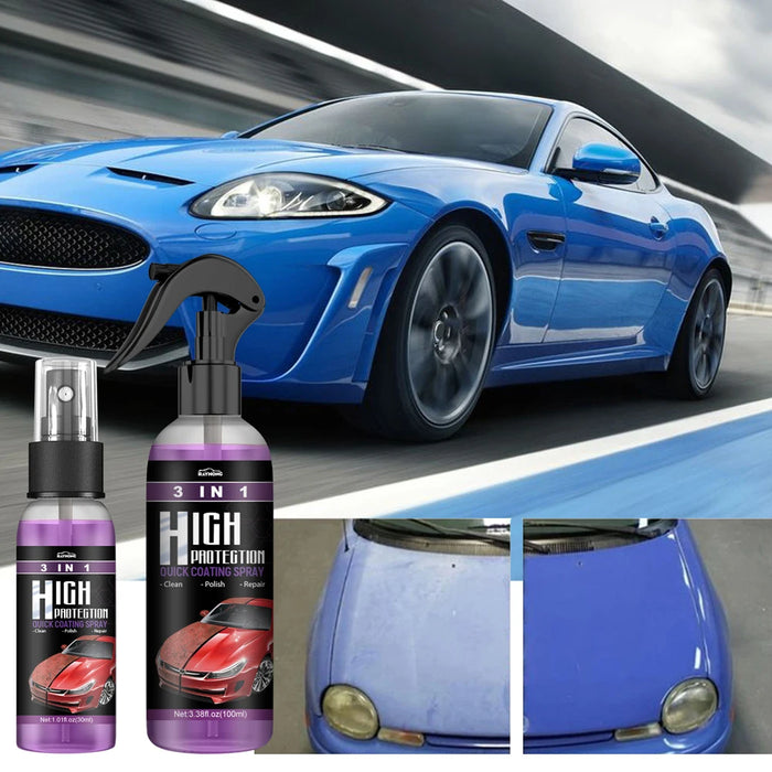 3 in 1 rivestimento ceramico rapido ad alta protezione Nano Spray rivestimento per auto Spray per lucidatura a cera plastica Refresh riparazione rapida e Fine dei graffi