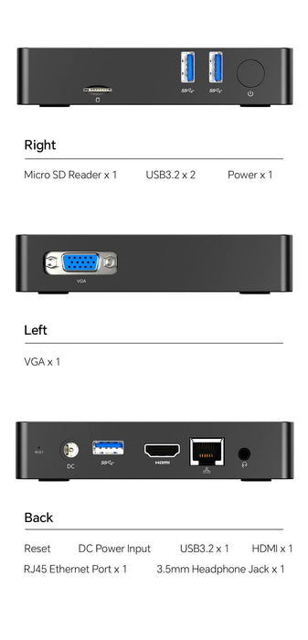 SOYO New M2 Mini PC Intel N3350 CPU 4G RAM 64G ROM VGA USB3.0 supporto M.2 Win10Pro Computer portatile Desktop WiFi BT4.2