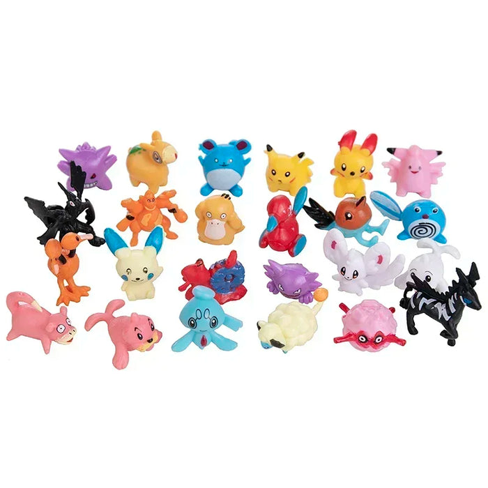 24-144 pz Pokemon figura modello Pikachu bambole Anime 2-3CM decorazione ornamentale non ripetere Mini modello giocattolo regalo di natale per bambini