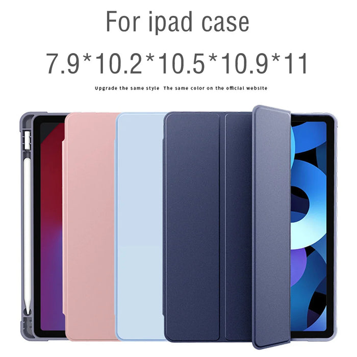 Per iPad air 5 Case 2022 10.9 Pro 11 pollici 2024 con coperchio portamatite 2018 9.7 Air 2/3 10.5 2021 10.2 6/7/8/9/10a generazione