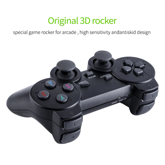 Console per videogiochi 2.4G doppio Controller Wireless Game Stick 4K 20000 giochi 64 32GB giochi retrò per regali di natale per bambini