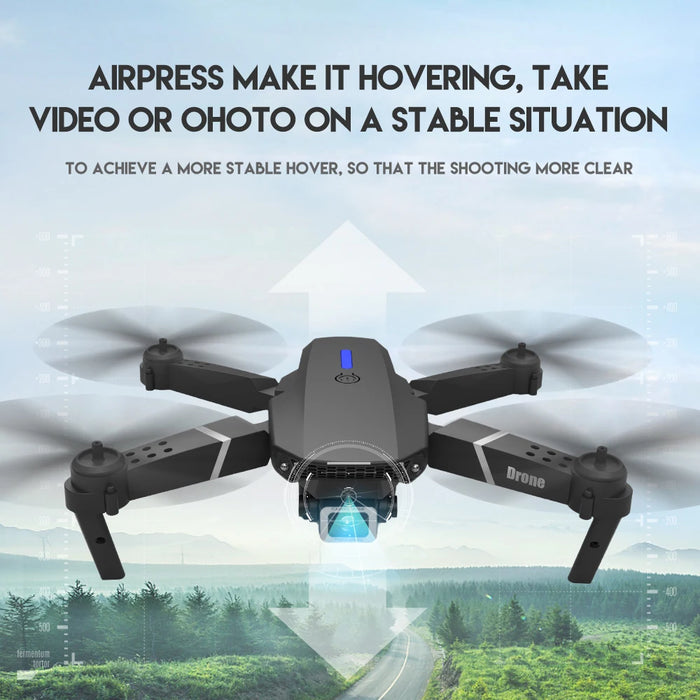 2024 E88Pro RC Drone 4K Professinal con 1080P grandangolare HD Camera pieghevole elicottero WIFI FPV altezza tenere giocattolo regalo