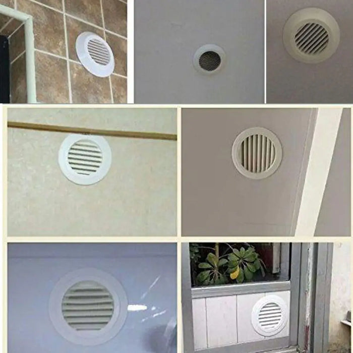 Copertura di ventilazione dell'aria regolabile canalizzazione rotonda foro per parete del soffitto griglia di sfiato dell'aria in Abs feritoia cucina bagno uscita dell'aria sistema fresco