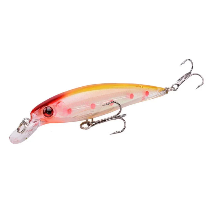 1 PZ Laser Minnow Richiamo di Pesca 11 CM 13G pesca ganci pesce wobbler affrontare crankbait artificiale giappone esca dura swimbait