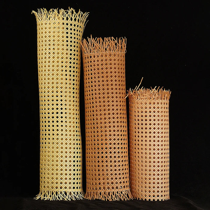 40-55cm larghezza 0.6-2 metri di lunghezza rotolo di fettuccia di canna di Rattan di plastica foglio di vimini sedia da esterno tavolo materiale di riparazione di mobili