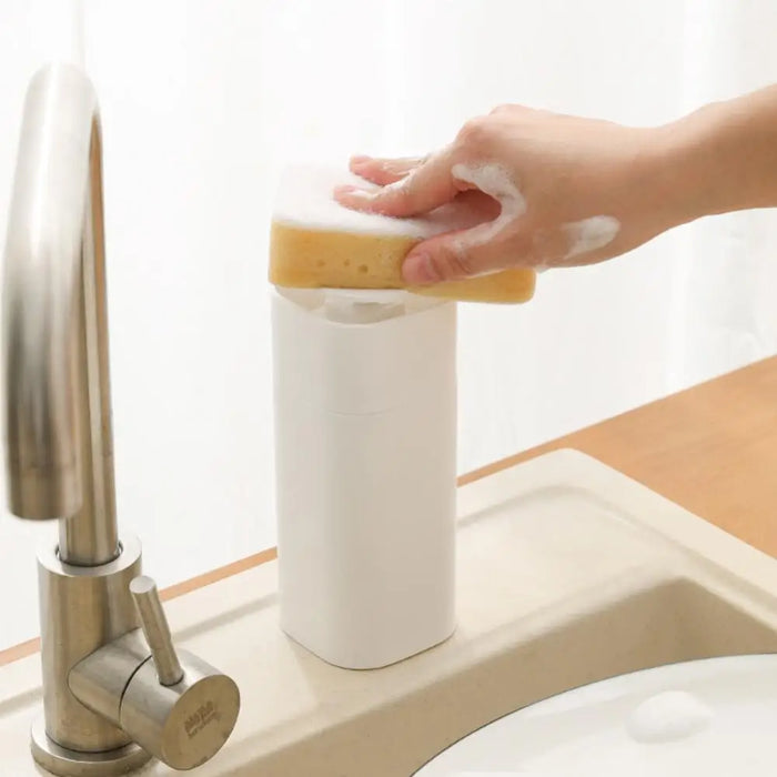 Dispenser di sapone per lavello da cucina Dispenser di sapone per piatti da appoggio bagno premendo le mani che lavano il contenitore per la conservazione del sapone