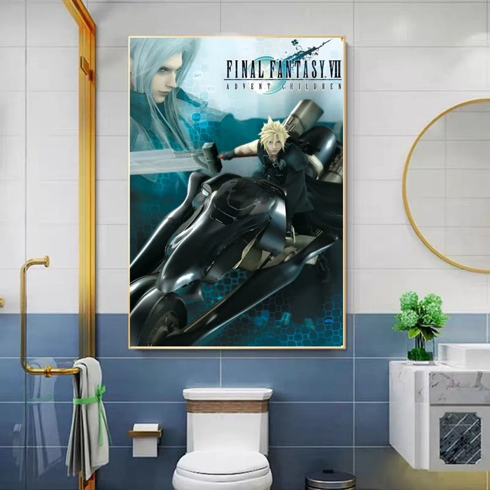 Videogiochi popolari FINAL FANTASY Poster Sticky HD Quality Wall Art Poster retrò per la casa Kawaii Room Decor