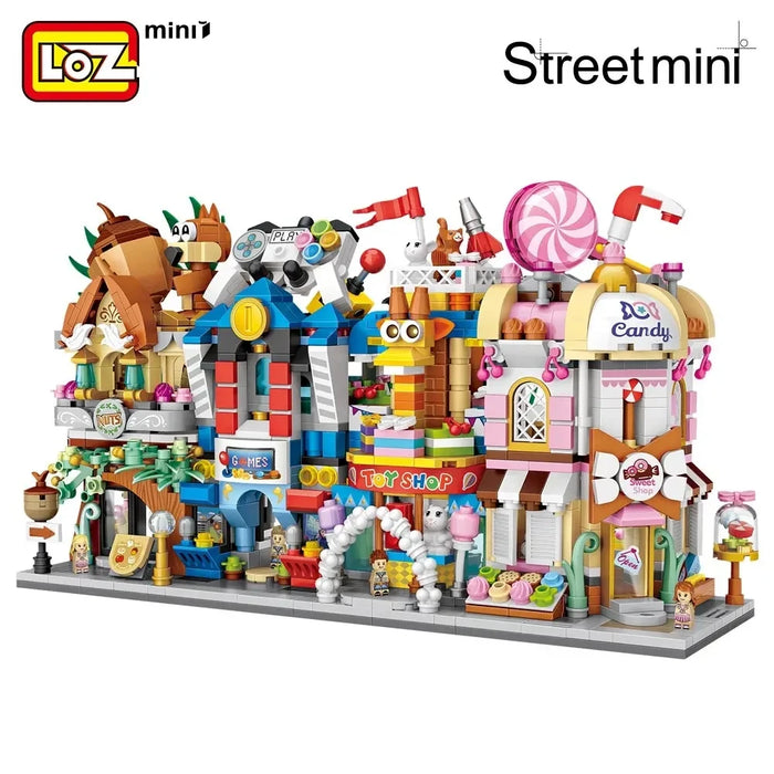 LOZ Building Blocks City View Scene caffetteria negozio al dettaglio architettura modello assemblaggio giocattolo regalo di natale per bambini adulto