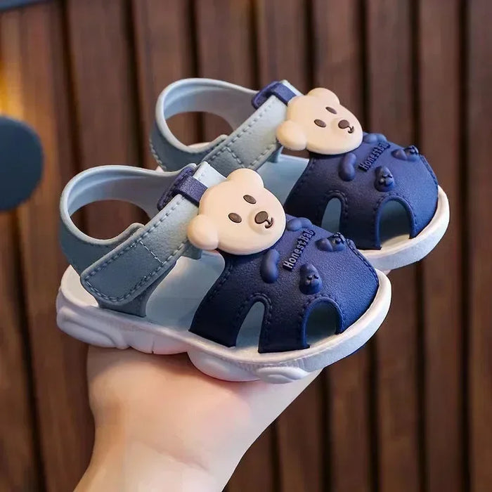 2024 Summer Baby Boys Girls sandali sandali da spiaggia per bambini Cartoon Infant Toddler Shoes comoda suola morbida scarpe da studente per bambini