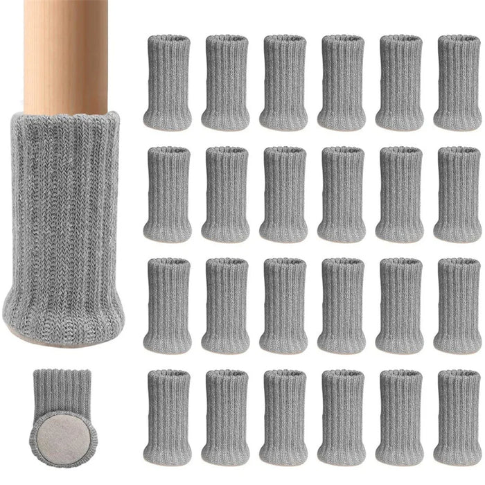 24 pezzi calzini per gambe per sedie protezioni per pavimenti per gambe elastiche per sedie con imbottiture antiscivolo cuffie per gambe per sedie spesse Set di coperture per imbottiture per mobili