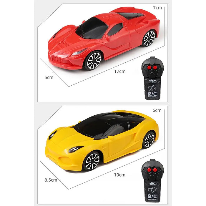 1PC simulazione telecomando auto modello di colore casuale elettrico 2 vie Rc auto sportiva giocattolo per ragazzi ragazze regali di compleanno colore casuale