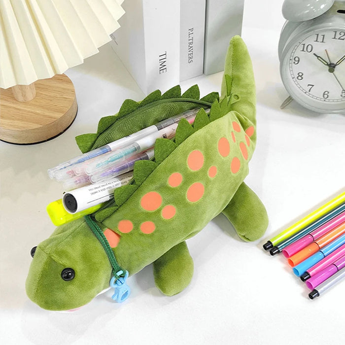 Dinosauri peluche astuccio materiale scolastico astuccio per penne Estuche Escolar Pencilcase Trousse Scolaire Kawaii cancelleria astuccio per matite