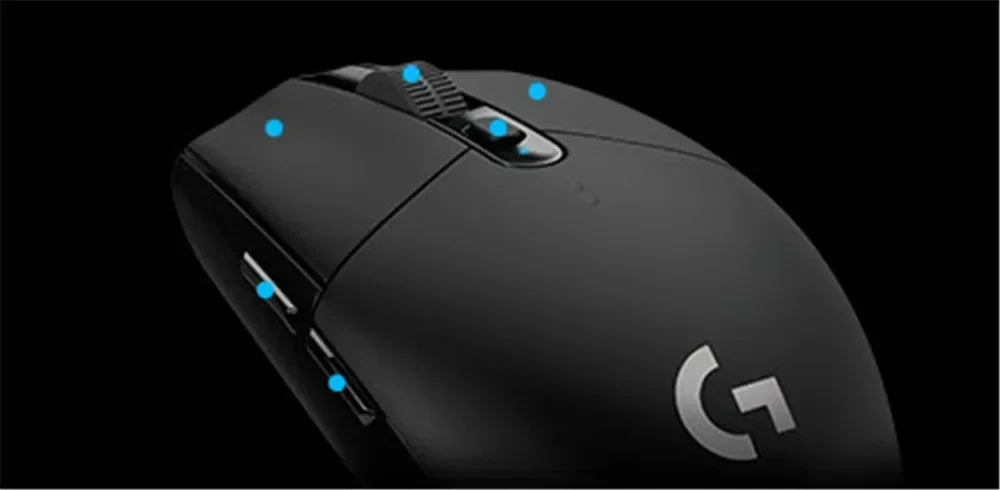 Logitech G304 Gioco per computer Mouse wireless 2.4g Mouse ergonomico Hero Engine 12000 dpi Accessorio per PC Bluetooth Win Mac Os Regalo