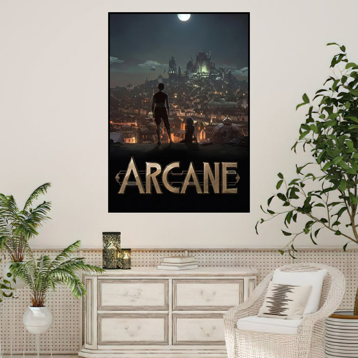 Arcane League of Legends Poster stampe Wall Sticker pittura camera da letto soggiorno decorazione ufficio casa autoadesivo