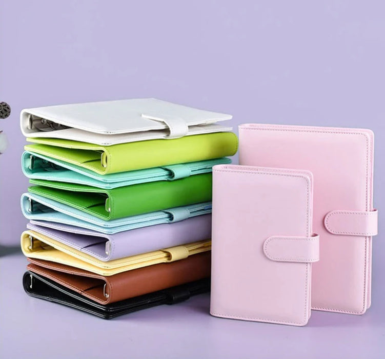 A6 Budget legers Planner 6 fori 8 buste con cerniera 2 adesivi in un portafoglio per NoteBook per risparmiare denaro Organizer sistema di cassa