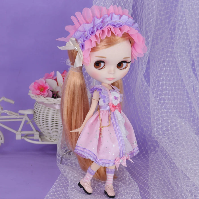 ICY DBS blythe Doll pelle bianca corpo articolato 1/6 BJD prezzo speciale regalo giocattolo OB24