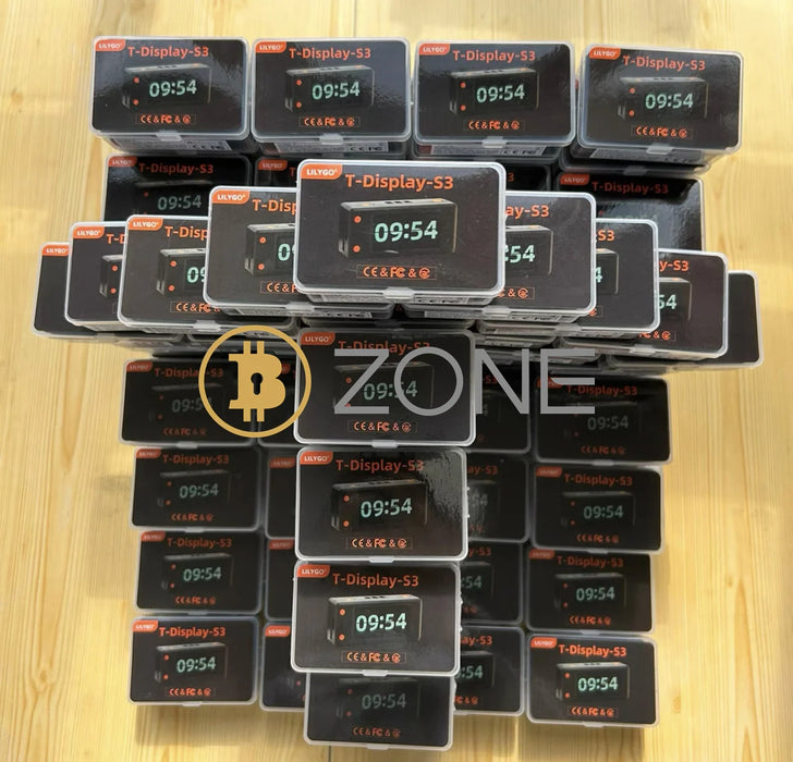 Bitcoin Nerd Miner v2.0 T-Display-S3 BTC Crypto Solo Lottery Nerdminer Display LCD con guscio