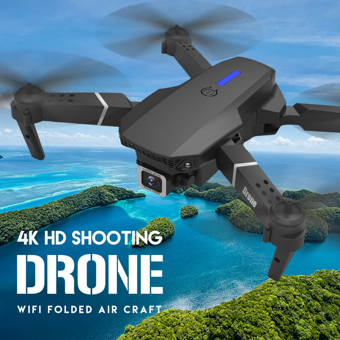 2024 E88Pro RC Drone 4K Professinal con 1080P grandangolare HD Camera pieghevole elicottero WIFI FPV altezza tenere giocattolo regalo