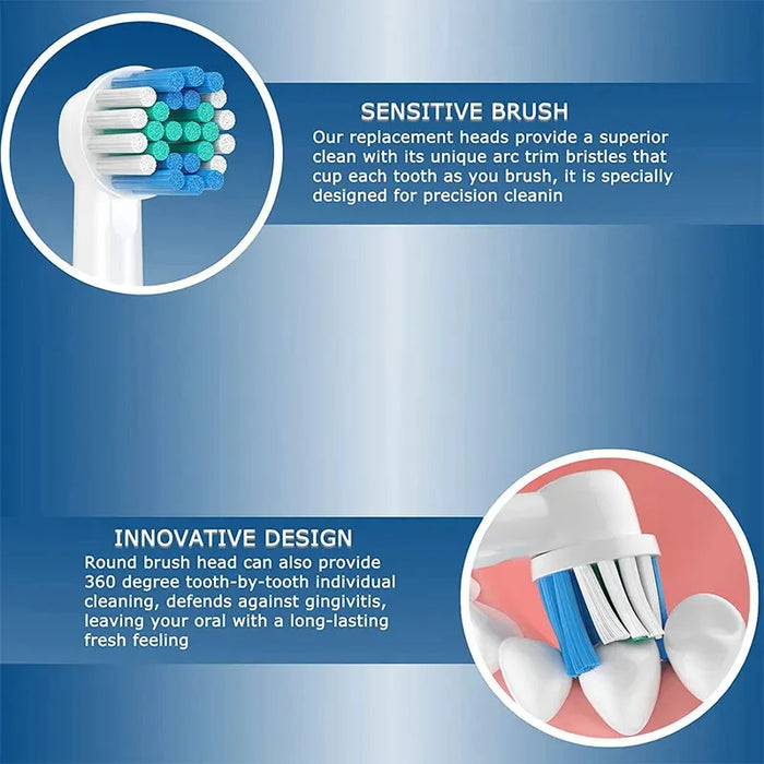 Testine di ricambio per spazzolino da denti 4/8/16 pezzi compatibili con testine per spazzolino elettrico professionale orale-B Braun