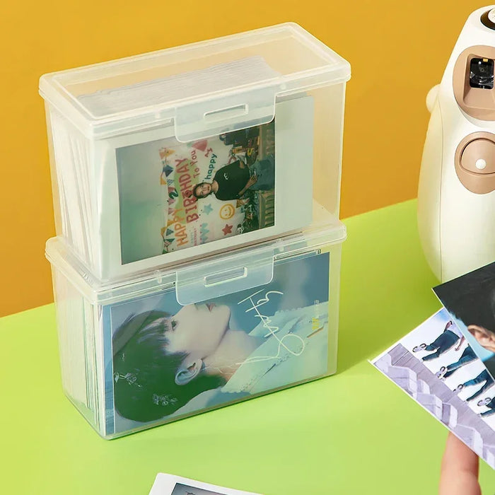 1 pz titolare della carta trasparente Idol Kpop Albumes Photo Storage photocard piccola collezione di carte Organizer Box Case Container