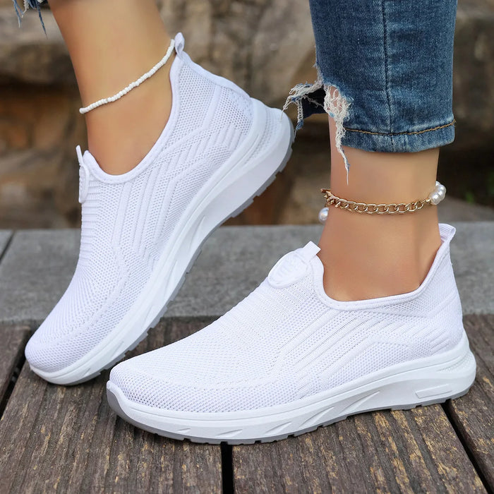 2024 New Fashion Mesh Shoes scarpe da donna Mesh scarpe sportive appartamenti traspiranti Sneakers Casual con suola morbida