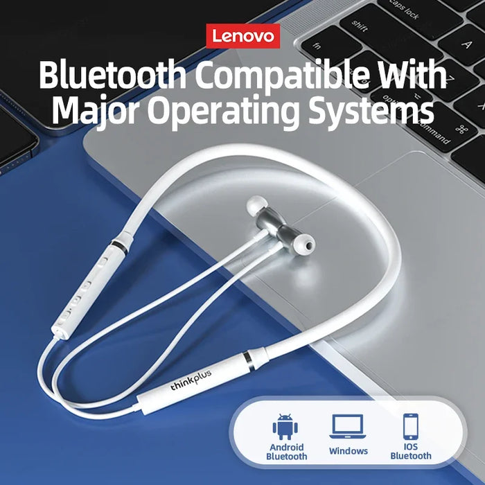 Origial Lenovo HE05X auricolari Bluetooth auricolari impermeabili tappi per le orecchie HIFI Sound cuffie magnetiche con archetto da collo cuffie sportive