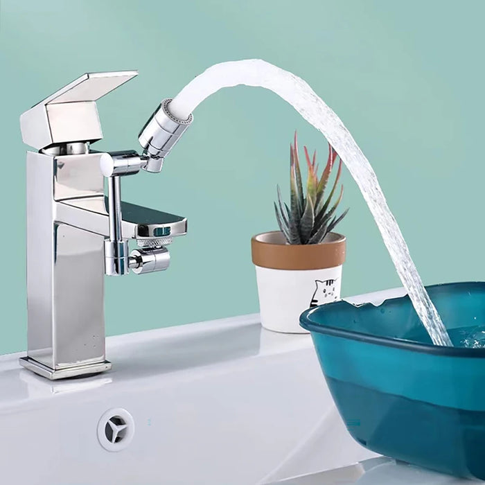 Giunto di prolunga del rubinetto del bagno della cucina ugello di spruzzo dell'abs adattatore dell'aeratore a 1080 gradi connettore universale del nastro dell'acqua regolabile