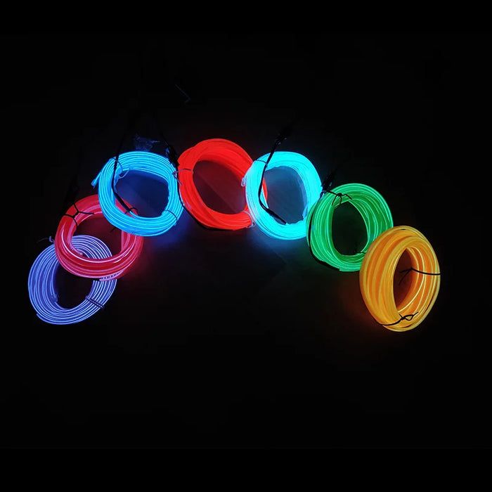 1M/3M/5M Car Interior Led lampada decorativa EL cablaggio striscia al Neon per Auto fai da te flessibile luce ambientale USB Party Atmosphere diodo