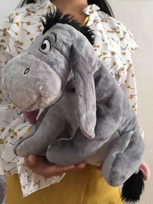 Spedizione gratuita 36cm 14 ''grigio Eeyore asino roba animale carino morbido peluche bambola compleanno collezione regalo per bambini